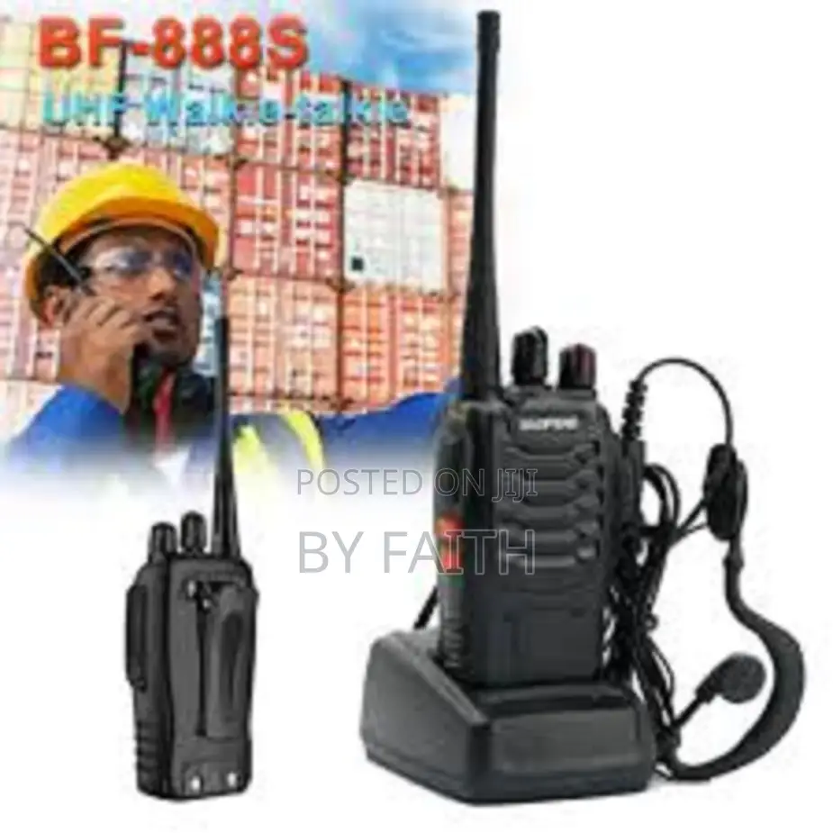 Pair of Baofeng Bf-888s Rechargeable Handheld Long Range 2-Way Radios