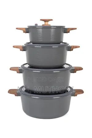 10pcs Die Cast Marble Ceramic Aluminium Pots.