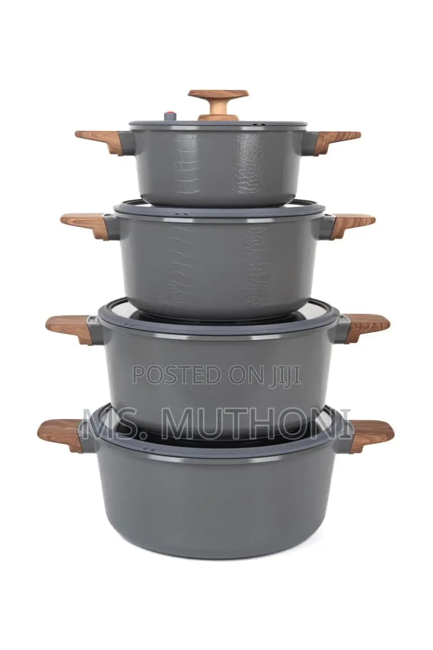 10pcs Die Cast Marble Ceramic Aluminium Pots.