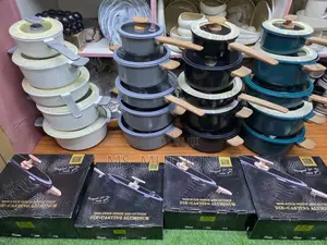 10pcs Die Cast Marble Ceramic Aluminium Pots.