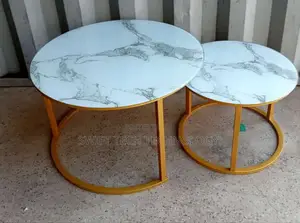 Marble Nesting Coffee Table (Glass Effect)