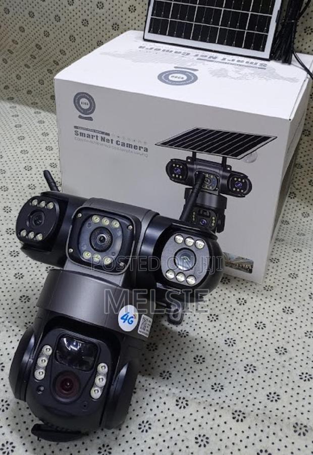 Weatherproof Durable Designed 4g Triple Lens Dual Lens Solar Camera - main view