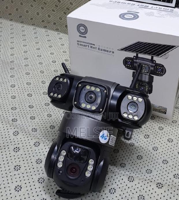 Smart Solar Powered 4g Camera – Triple Lens Solar Security CCTV Camera