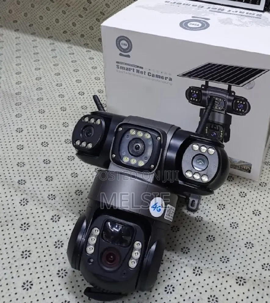 Smart Solar Powered 4g Camera – Triple Lens Solar Security CCTV Camera