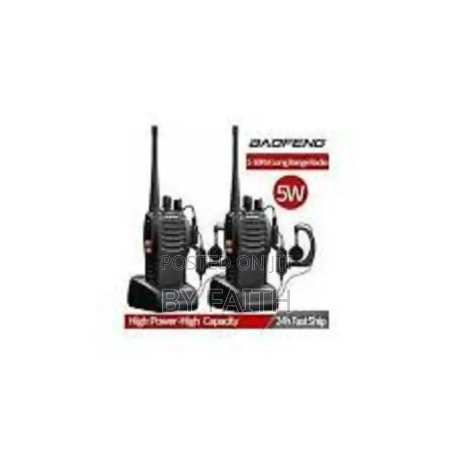 Clear Secure Audio Advanced 5km Bf-888s Walkie Talkies