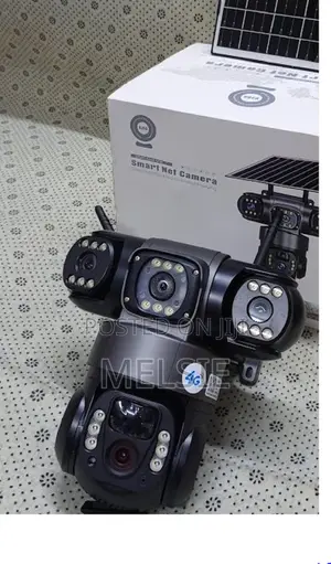 4g 3 Lens Wireless Solar CCTV Camera Tripple Lens Solar Camera