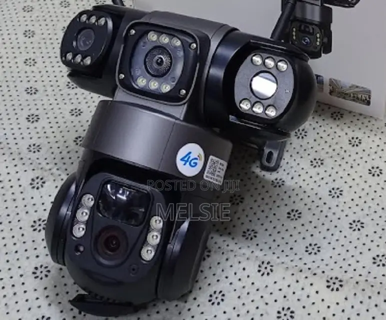 Outdoor Surveillance Triple Lens Solar Tripple Lens Security Camera
