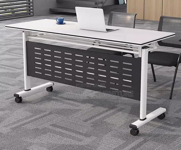 Office Table: Foldable MDF Meeting Table