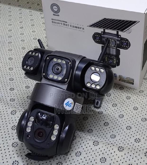 New Solar Light 3 Lens Tripple Lens Solar 4g CCTV Camera.