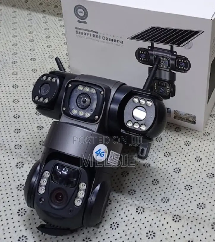 New Solar Light 3 Lens Tripple Lens Solar 4g CCTV Camera.