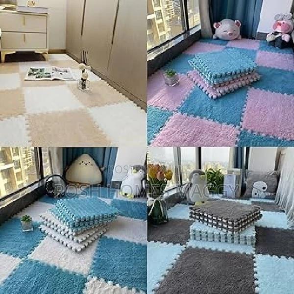 Decorative Interlocking Plush Mats - main view