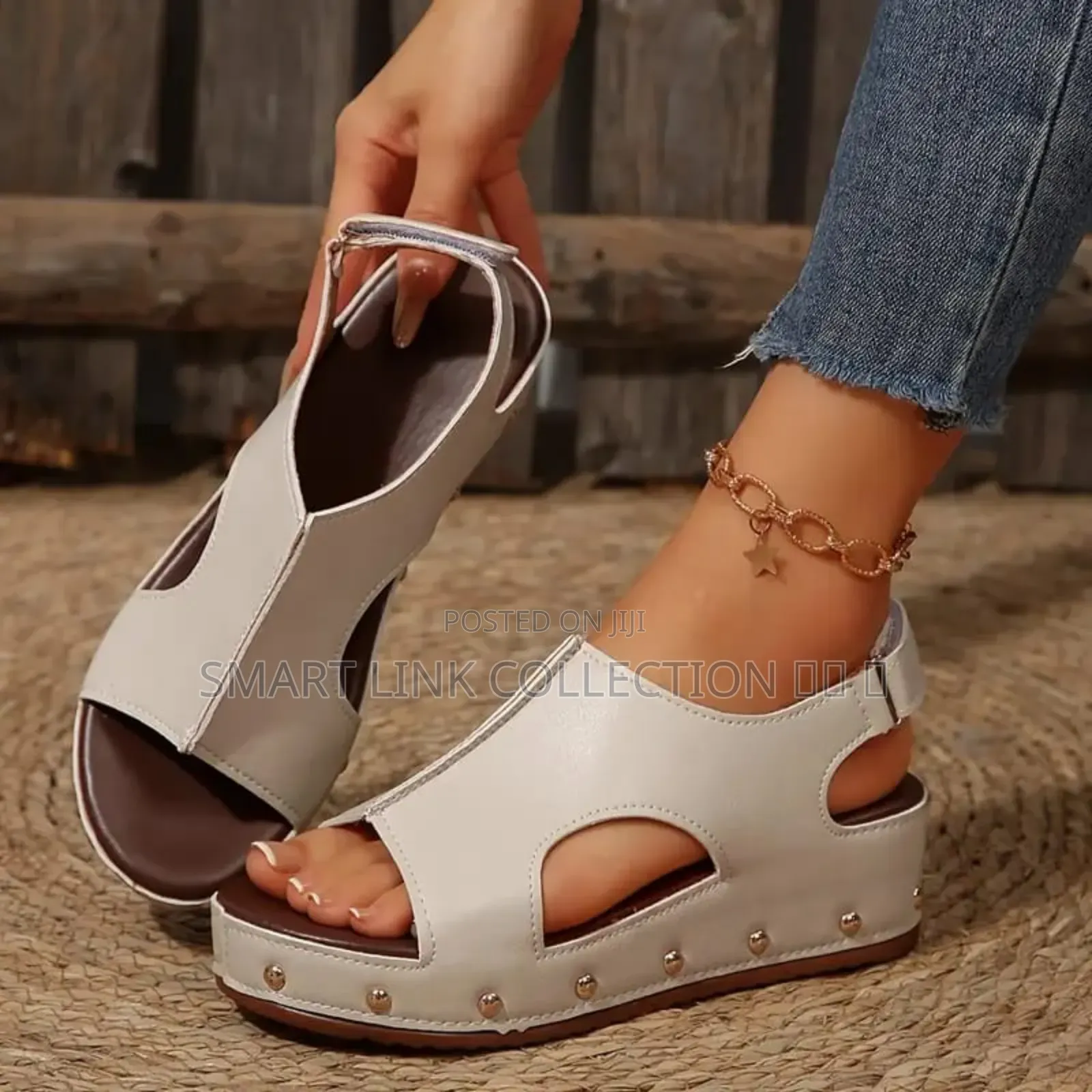 *Cut Out Wedge Sandals*