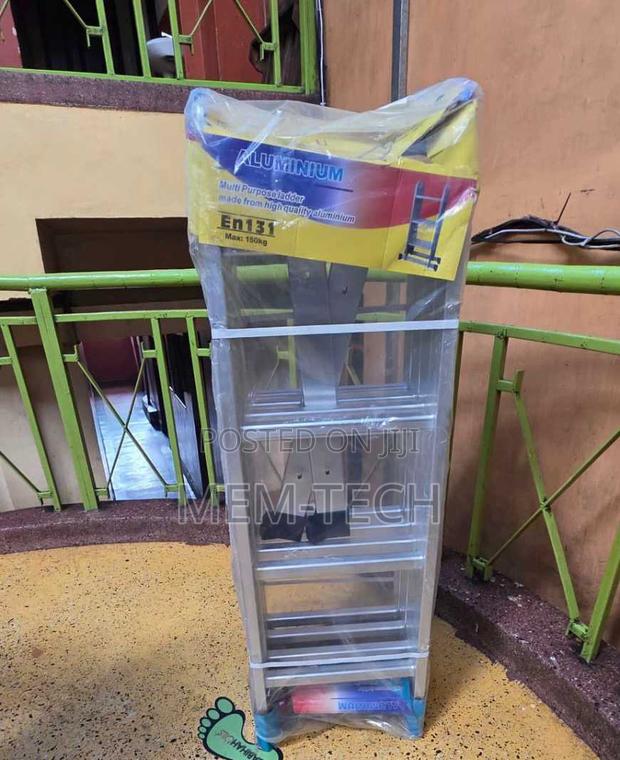 Strong Aluminum Ladders 4 Steps by 5 Metres (5.7m) - main view