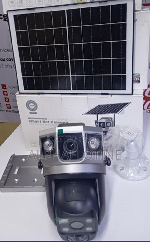 4g Sim Card Dual Lens Solar Powered PTZ Camera Outdoor