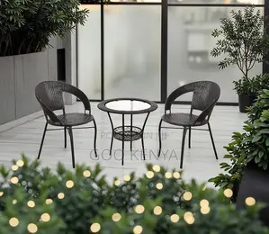 Home Dining Set;2-Seat Weather-Resistant Rattan Set for Outdoor Dining