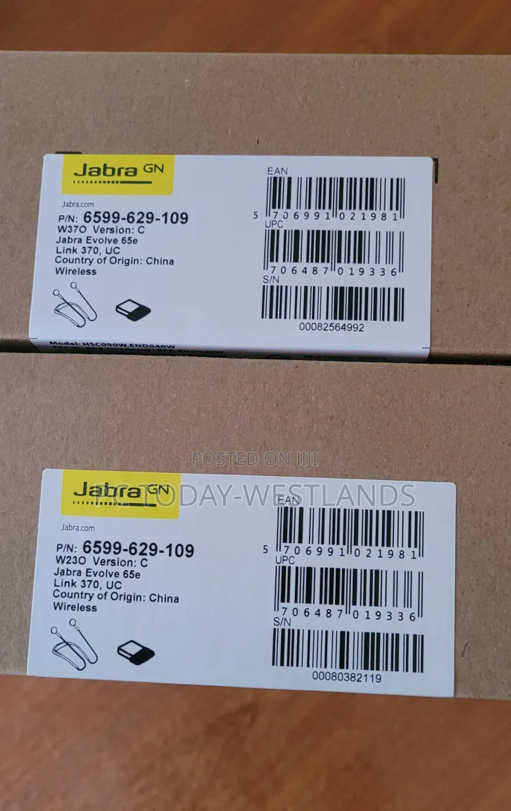 Jabra Evolve 65e Wireless Bluetooth Earbuds | 6599-623-109
