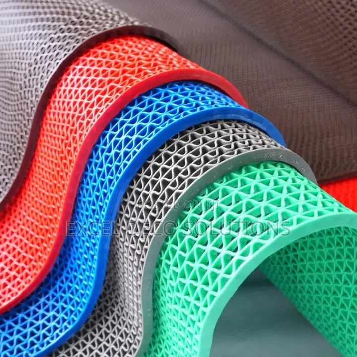 . Safety PVC Anti-Slip Mats Hygienic, Drainage Design.