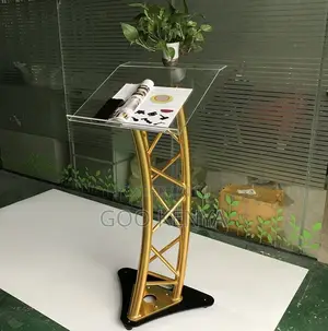 Outdoor Conference Stands; Clear Acrylic Podium Stand for Halls