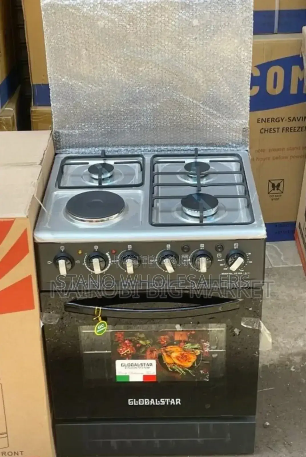 Affordable 60 By 60 Global Star 3gas +1electric Standing Cooker