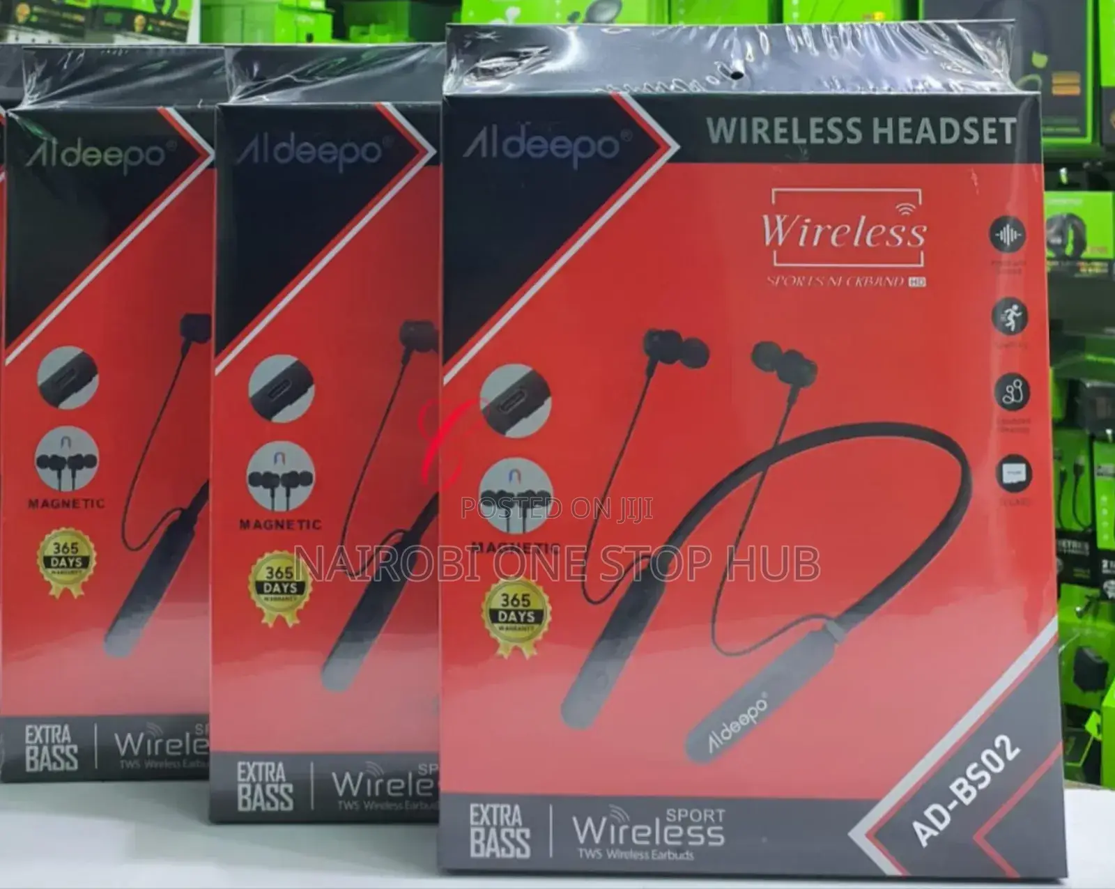 Aldeepo Ad-Bs02 Magnetic Wireless Sports Neckband Available At