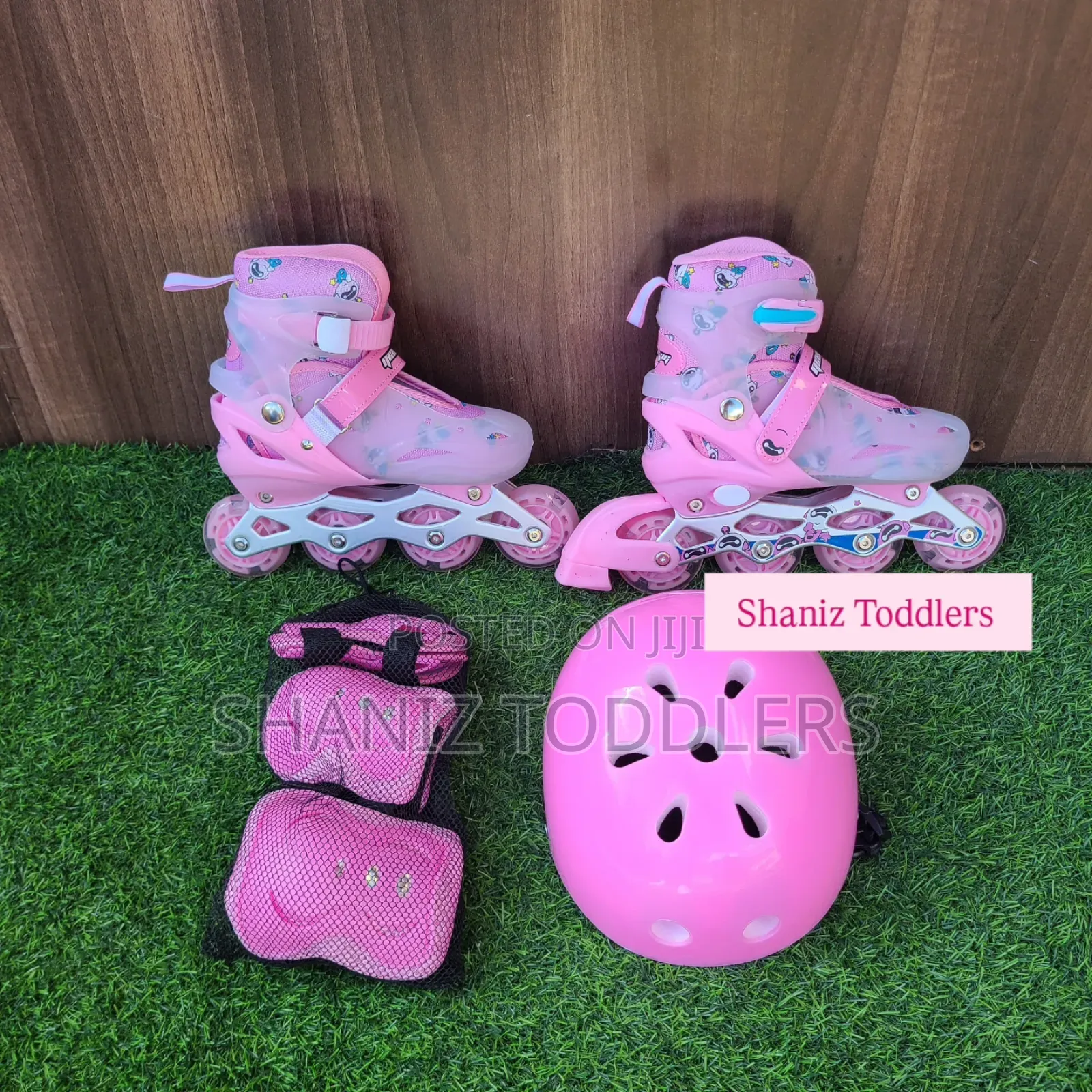 Kids Skating Shoes With Helmet Set