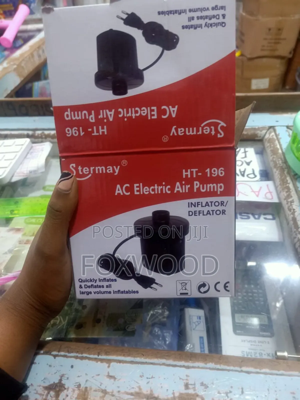 Ac Electric Air Pump for Inflatables With 3 Nozzles