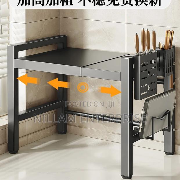 Single Layer Heavy-Duty Adjustable Microwave Stand* - thumbnail 4