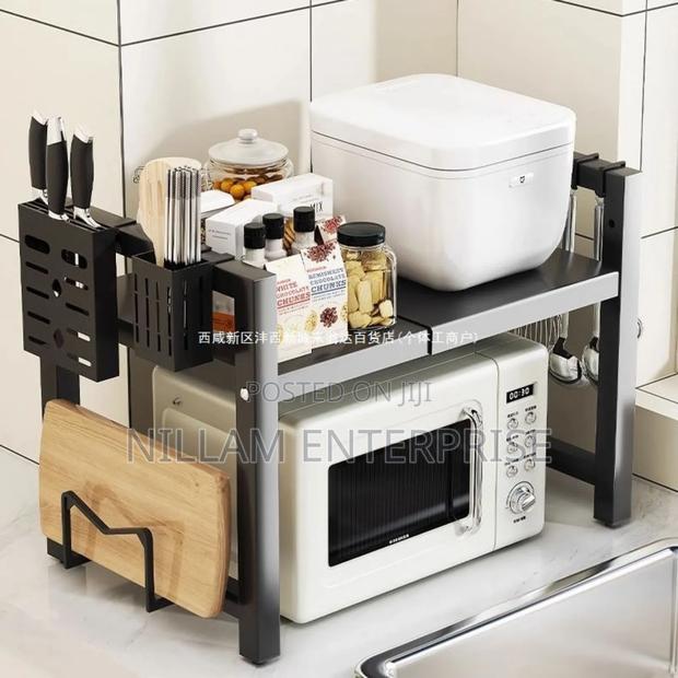 Single Layer Heavy-Duty Adjustable Microwave Stand* - thumbnail 5
