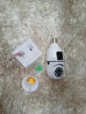 PTZ 360 Bulb Wifi Dual Lens Camera Bulb Color Night Vision