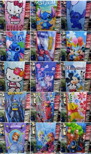 Cartoon Themed Towels*
 Size 70 Cm * 140 Cm