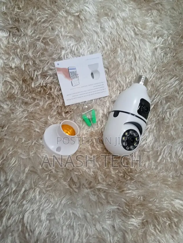 New CCTV PTZ Dual Lens Screen 1080p Wifi Bulb Camera