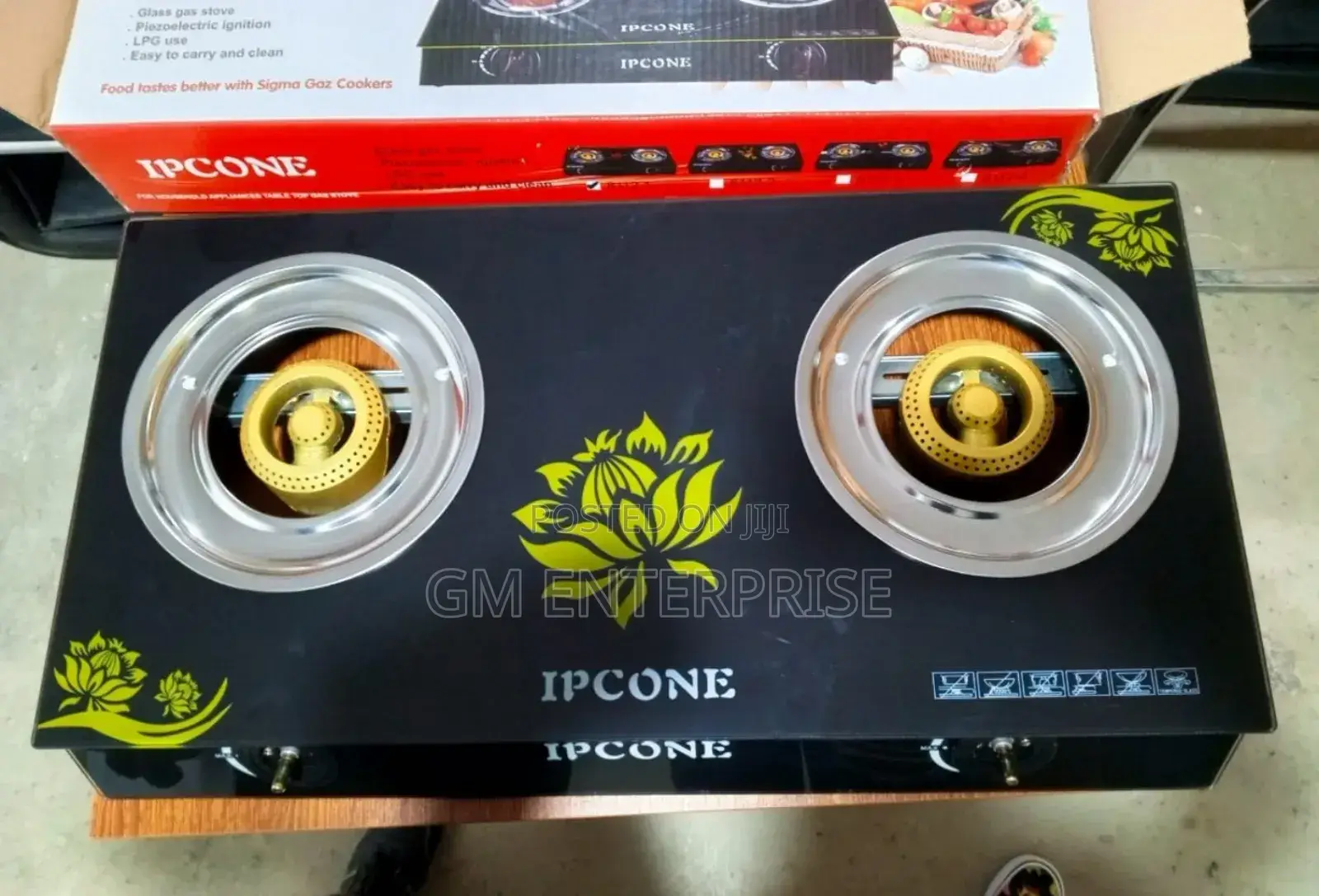*Ipcone Glass 2 Burner Cooker/Table Top