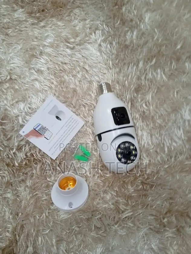 Bulb Camera.Wifi Smart Dual Lens ,360 V380 Bulb PTZ Camera