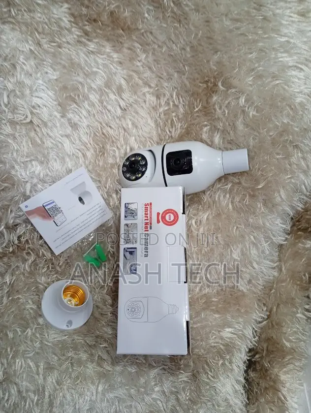 Manageable V380 Wifi Ip Bulb PTZ Camera Dual Lens 1080p