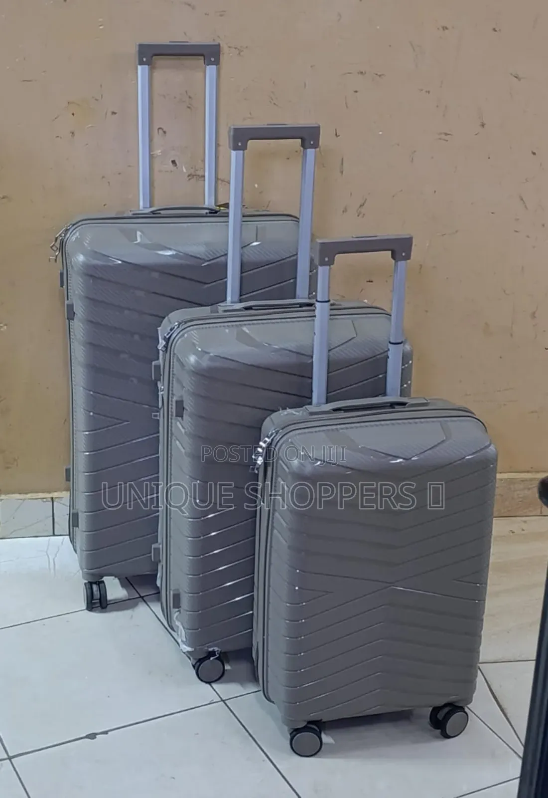 Unbreakable Rubber Suitcase Pp 3-in-1 Suitcase Set*