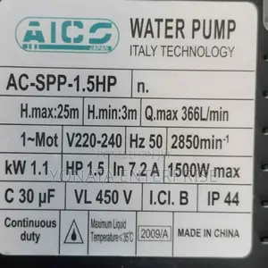 1.5hp Swimming Pool Water Pump