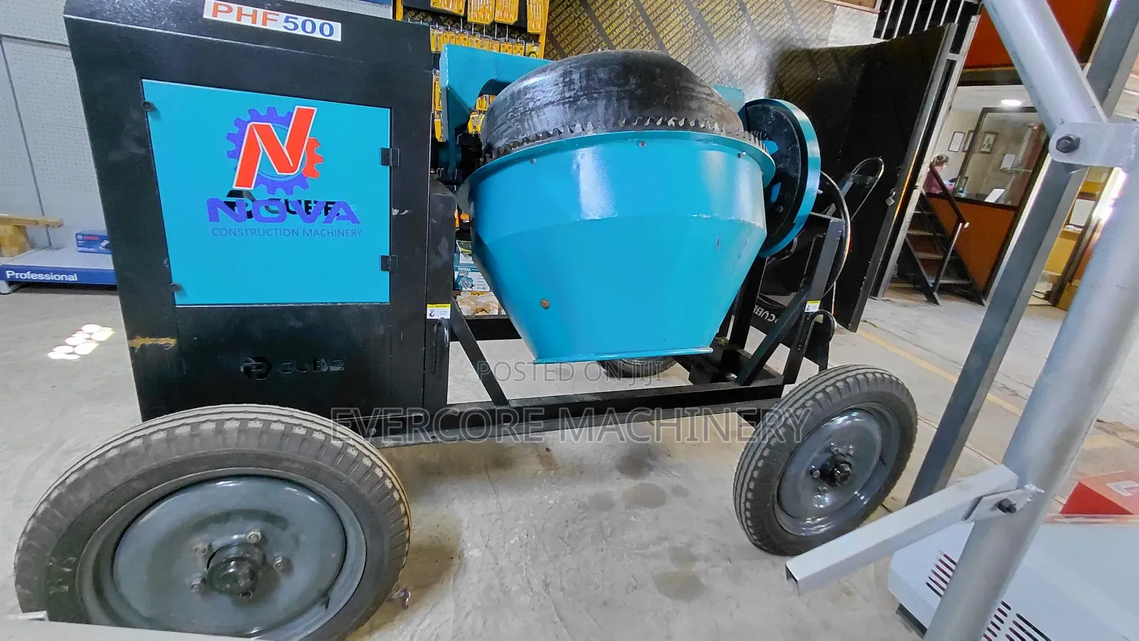 Diesel Concrete Mixer 500l Capacity 8hp Commercial