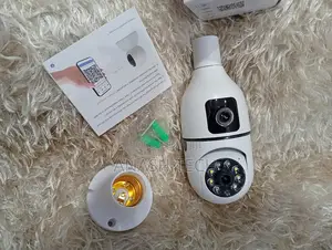 Double Lens Wifi 2 Lens PTZ Bulb Ip Night Vision Camera