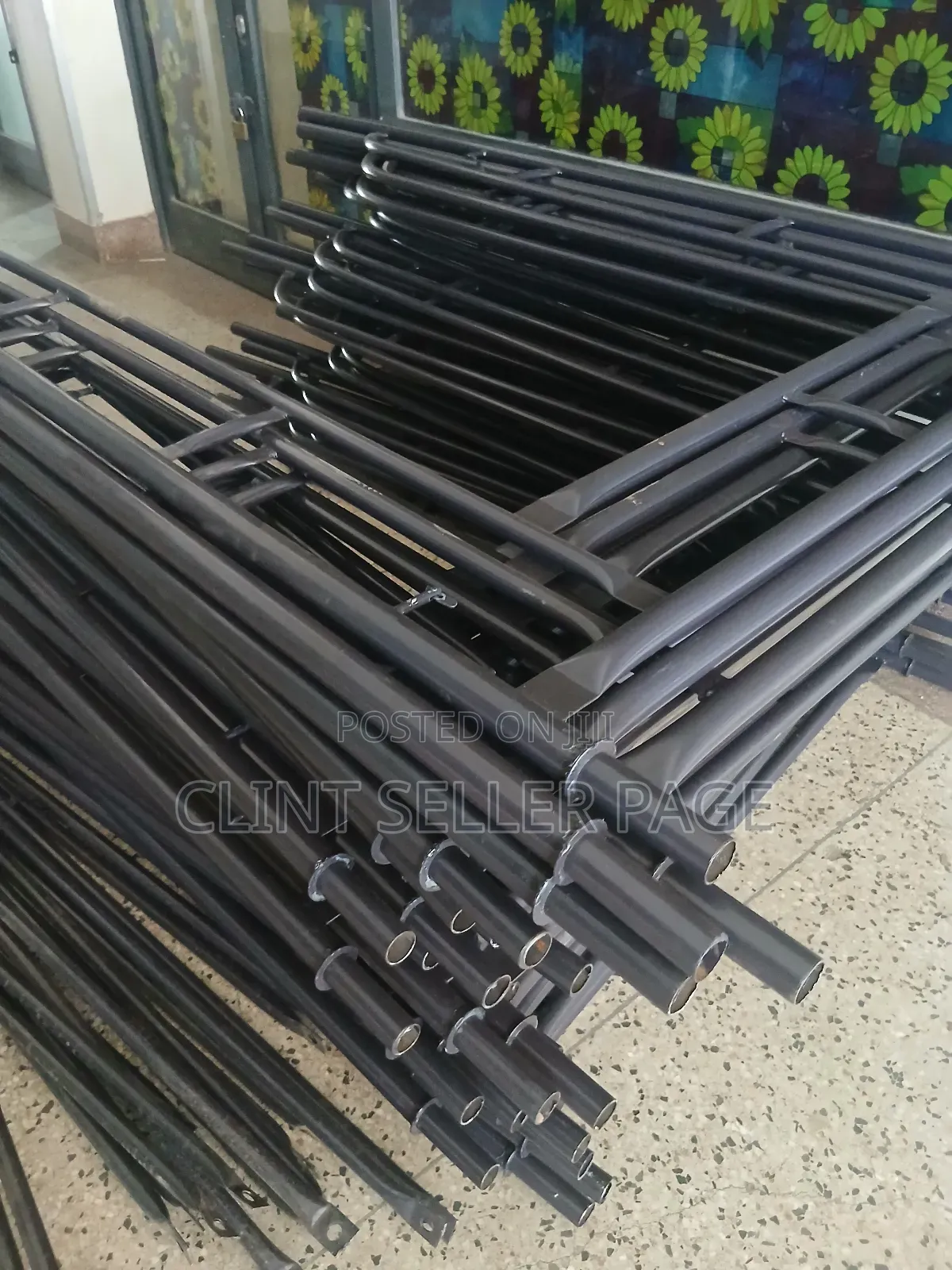 Construction Scaffolding Ladder (Black) 2m