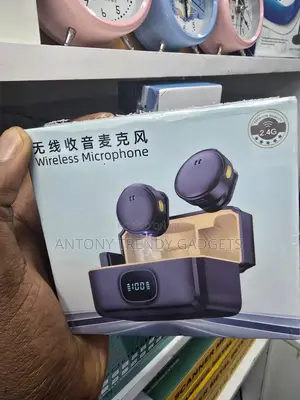 Magnetic Dual Wireless Lavalier Microphone With Charging Case