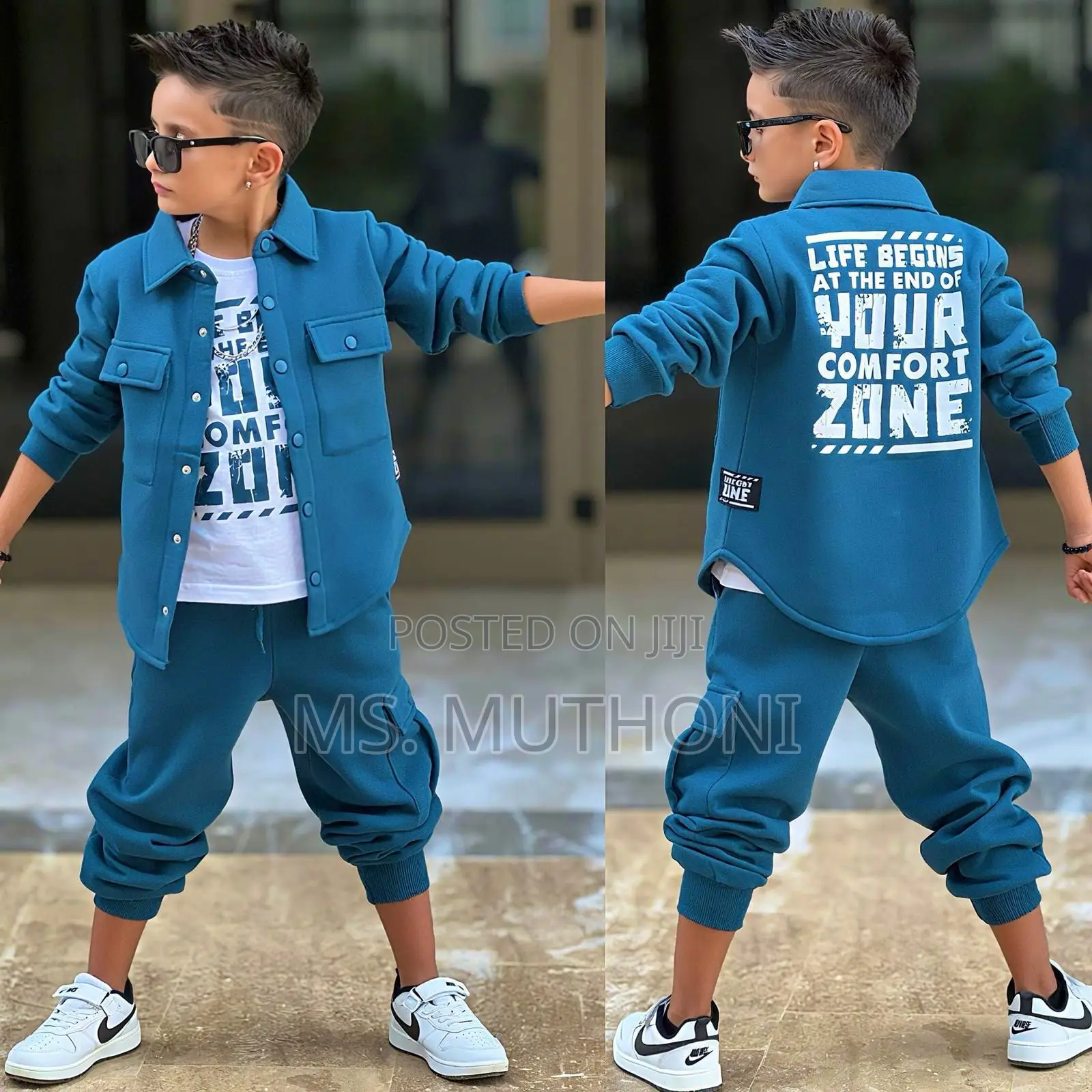 Boys 3 Piece Set in 3 Colors 4-12yrs