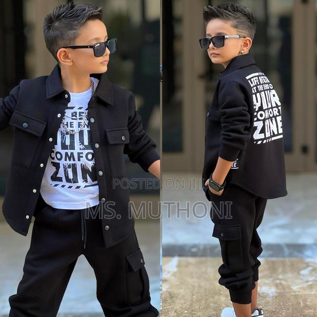 Boys 3 Piece Set in 3 Colors 4-12yrs - thumbnail 4