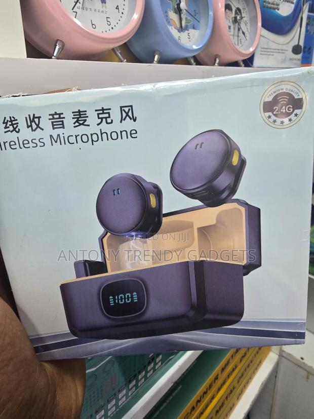 Magnetic 2-in-1 Wireless Lapel Mic Set – Clear Audio Recording - main view