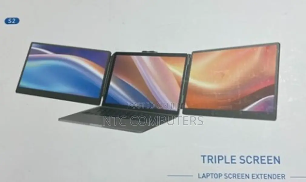Triple Laptop Monitor Extender Ultra Slim 14" FHD