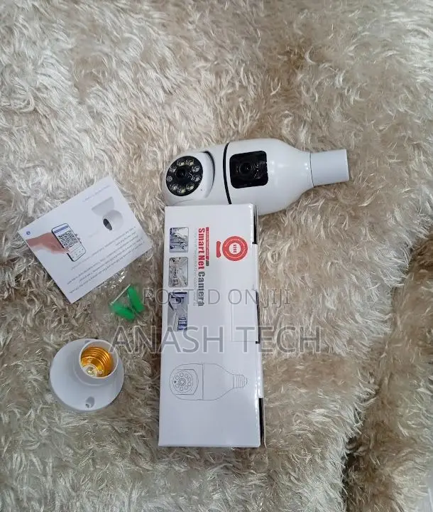 2mp+2mp V380 Bulb Wifi Indoor Camera Dual Lens