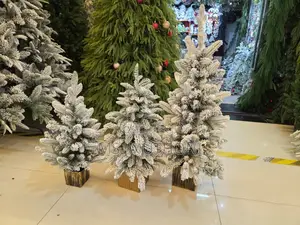 A Set of 3 Pre Lit Mini Christmas Trees*