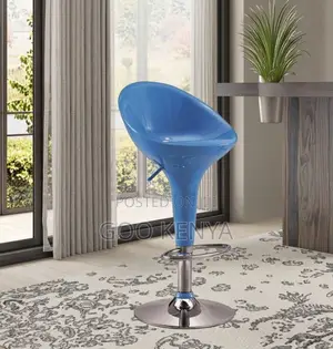 Home Bar Stool; Space-Saving Plastic Stool for Modern Bar Settings