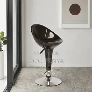 Home Bar Stool; Space-Saving Plastic Stool for Modern Bar Settings