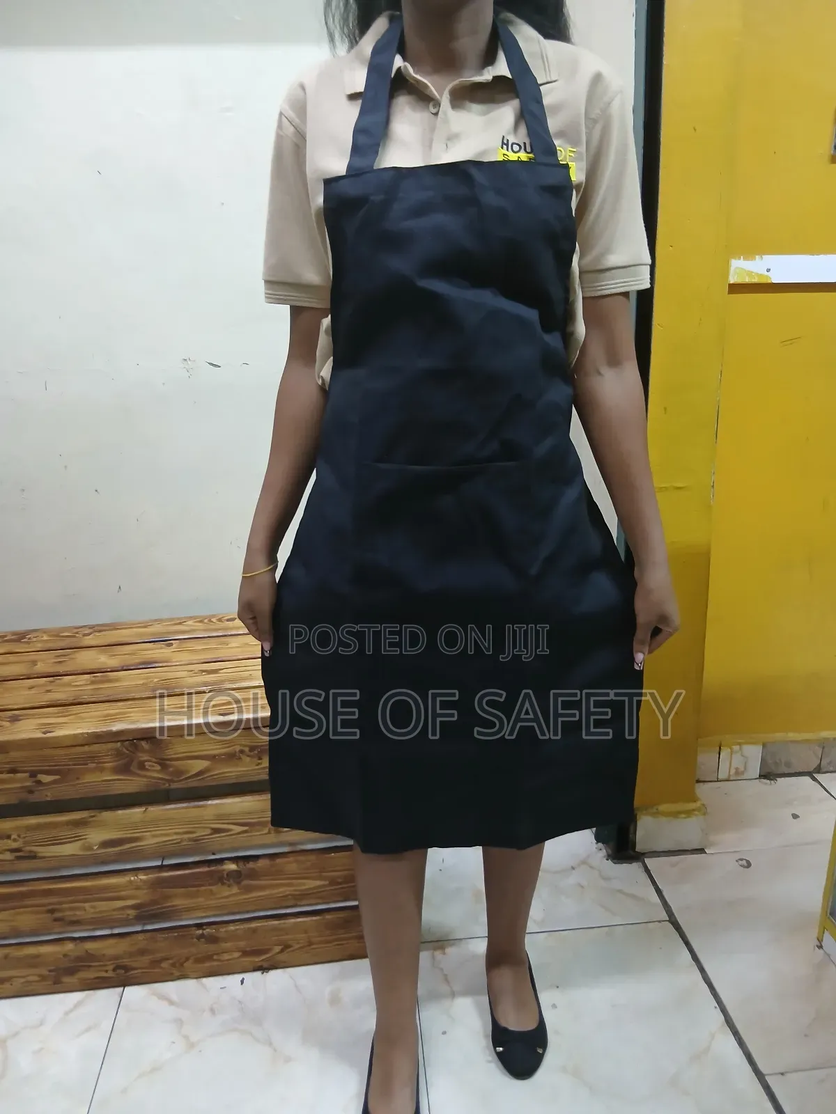 Kitchen Bib and Apron Black