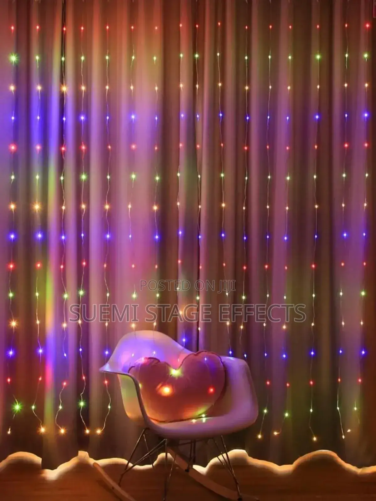 3m Multicolor Christmas Led Curtain Light — Festive Glow for Home! 